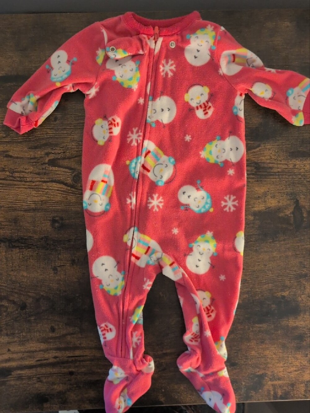 5/$25 Carter's Pink Winter Footie 6M
